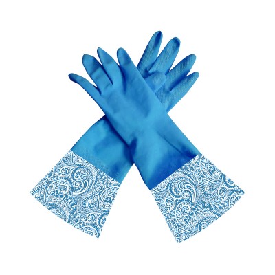 New Kitchen Household Durable Dish washing Women's Wash  Long Cuff Latex Gloves