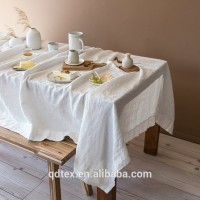 China supplier 100% cotton linen table cover/pure linen table cloth