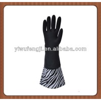 long household washing dishes rubber gloves