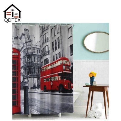 high quality nice polyester shower curtain