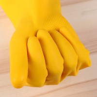 70-100 g  yellow latex washing gloves yellow safety gloves construction gloves